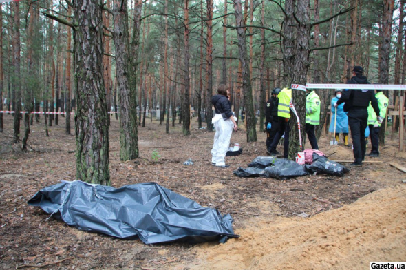 Після деокупації міста - біля нього виявили місце масового поховання людей