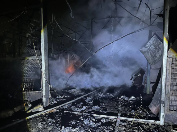 Последствия обстрела Луганска