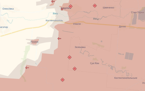 Росіяни просуваються біля Розливу