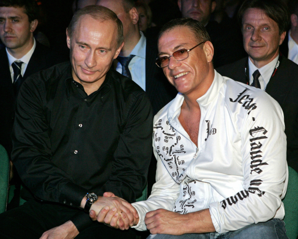 Володимир Путін і Жан-Клод Ван Дамм