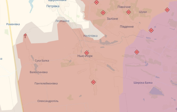 Ворог просунувся біля Романівки