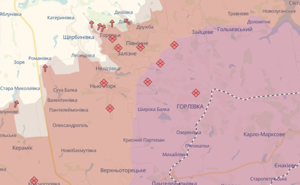 Ворог просунувся біля Новооленівки