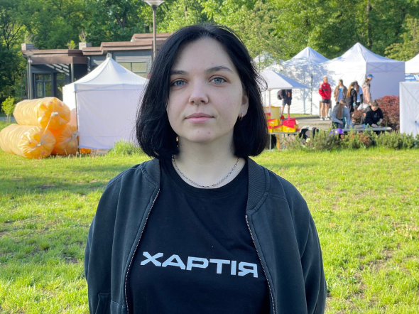 Інна Джура, військовослужбовиця секції цивільно-військового співробітництва бригади