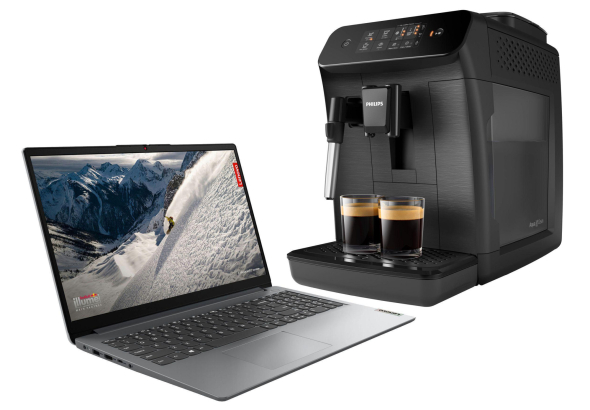 Ноутбук Lenovo та кавомашина Philips - подарунковий комплект для тата до Дня батька 2025