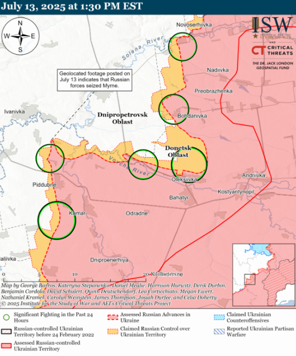Росіяни просунулися на півдні Донеччини: підтверджено окупацію Мирного