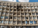 Російський дрон розтрощив фасад обласної адміністрації