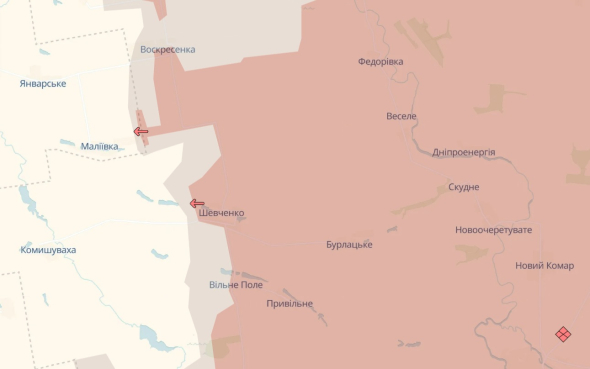 Росіяни просунулися біля Маліївки