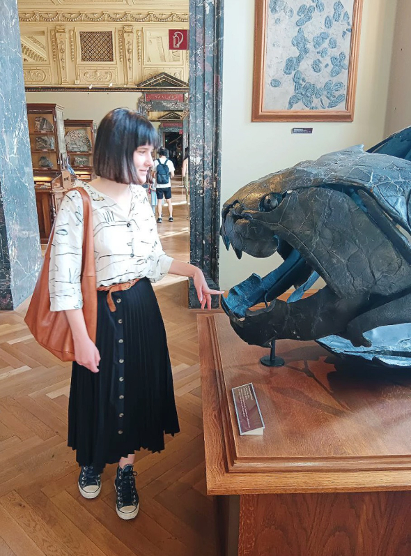 Лилия Кирилишена в музее естествознания в Вене