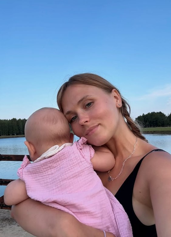 Анна Кошмал с дочерью Софией