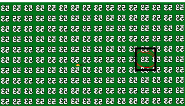 Цифрова головоломка: спробуйте знайти число "33" серед перевернутих "35"