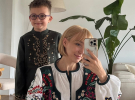 Олена Мандзюк з сином