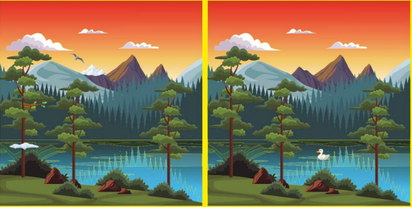 Ця візуальна головоломка про гори має 4 приховані відмінності. Скільки ви можете побачити