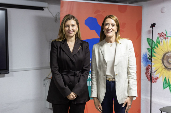 Елена Зеленская встретилась с президентом Европарламента