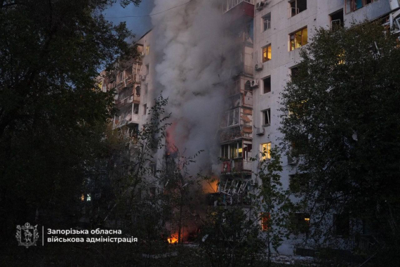 РФ вдруге атакувала Запоріжжя