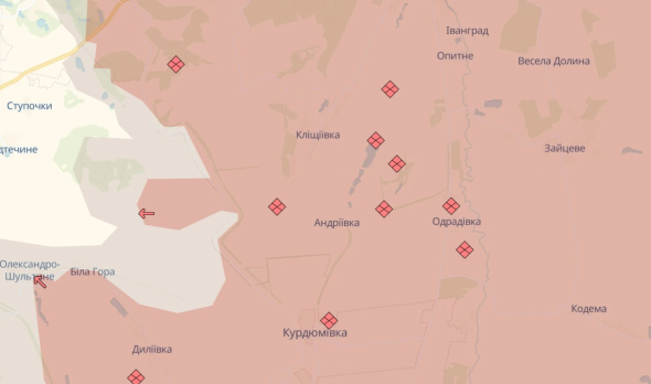 Россияне имели успех возле Белой горы