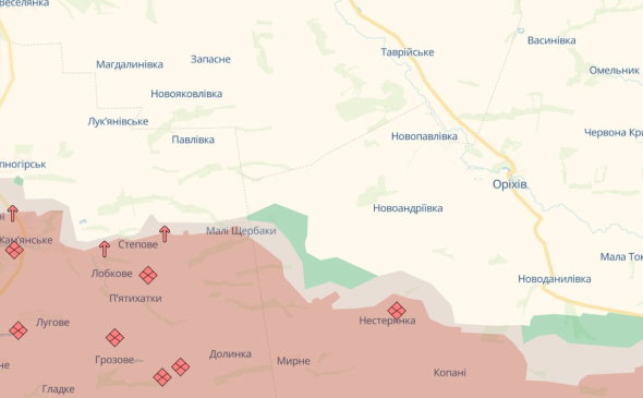 ВСУ продвинулись возле Орехова