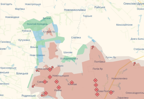 ЗСУ відкинули росіян біля двох населених пунктів Донецької області