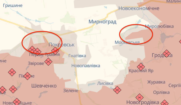 Россияне продвинулись в Покровске и вблизи города