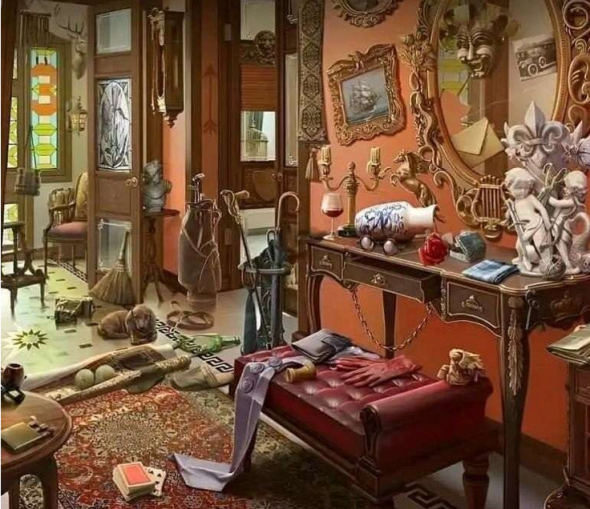 Головоломка: чи зможете помітити кота, захованого в цій захаращеній кімнаті