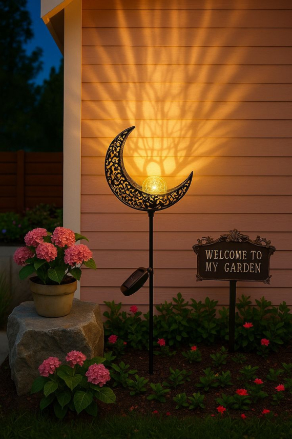 Освітлення садової доріжки у вечірній час без електроенергії: ідеї