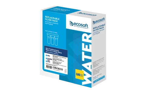 Картридж для воды Ecosoft помогает поддерживать стабильную очистку питьевой воды