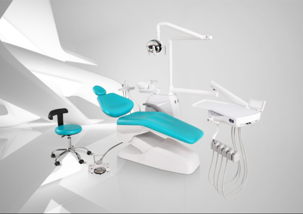Стоматологічна установка з основними елементами для оснащення кабінету