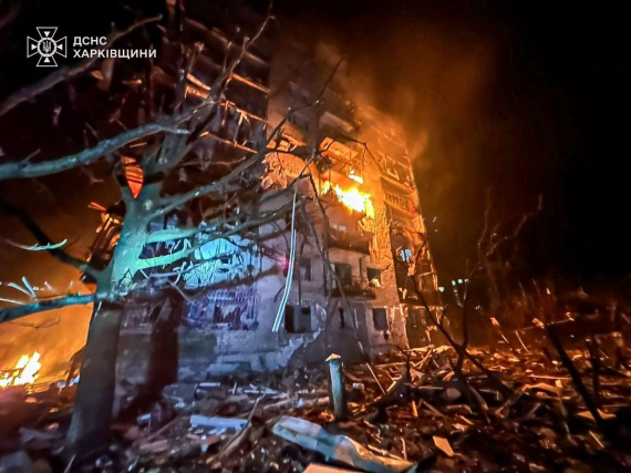 Спасатели показали последствия ракетного удара РФ по Харьковской области