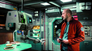 Актор Володимир Кравчук у фантастичному фільмі ”Ти – космос” зіграв далекобійника Андрія, який перевозить ядерні відходи із Землі на супутник Юпітера.  На борту космічного корабля ”Обрій” він спілкується з роботом Максимом, якого озвучив Леонід Попадько.  Стрічку режисера Павла Острікова показують в українських кінотеатрах із 20 листопада