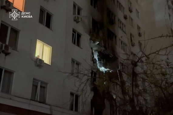 В результате атаки РФ на Киев количество пострадавших возросло до 11, один человек погиб