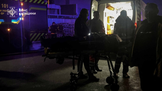 Последствия обстрела Вышгорода