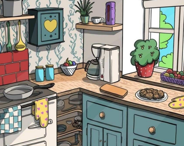 На зображенні кухні притаїлась миша: спробуйте знайти гризуна за 25 с