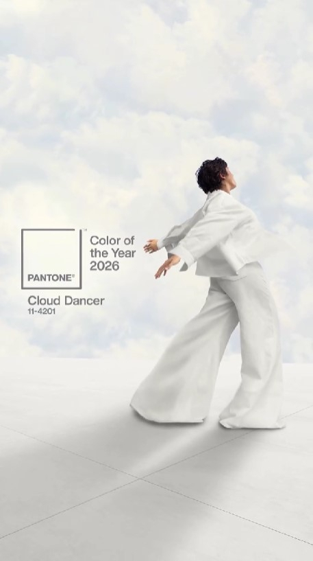 Pantone назвав офіційним кольором 2026 року відтінок білого Cloud Dancer