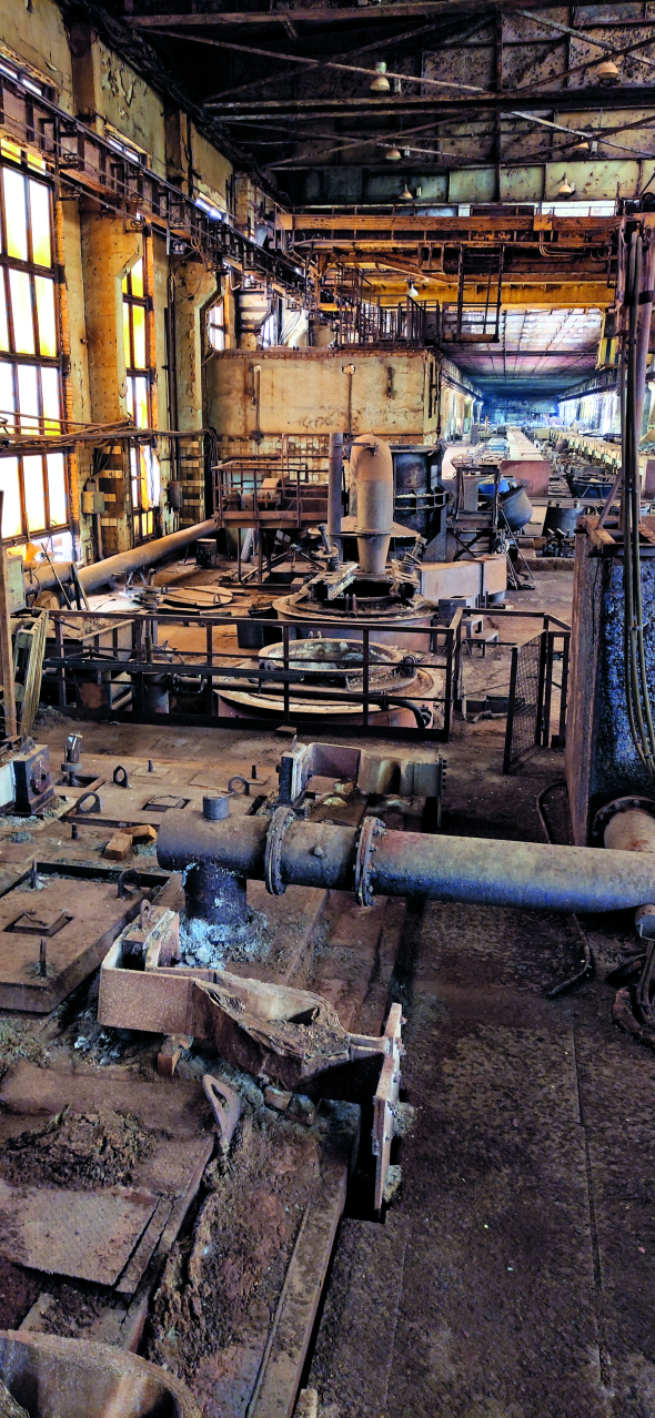 Цех №7, ділянка электролізу магнію