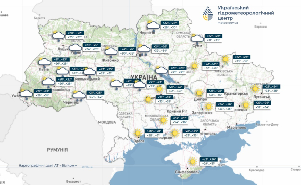 В субботу, 8 августа, в Украине продолжится переменная погода.