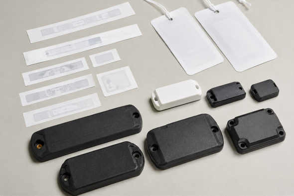 RFID-мітка складається з чипа, антени та основи, яка захищає електроніку від зовнішніх факторів