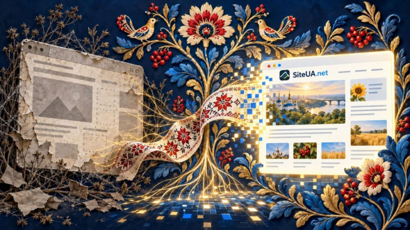 Для створення сайту замовник заповнює форму на SiteUA.net: описує проєкт, обирає лендінг або багатосторінковий сайт, вказує кількість сторінок і бажаний результат