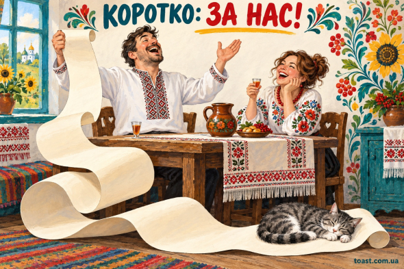 Обіцяв короткий тост, але підготувався ґрунтовно