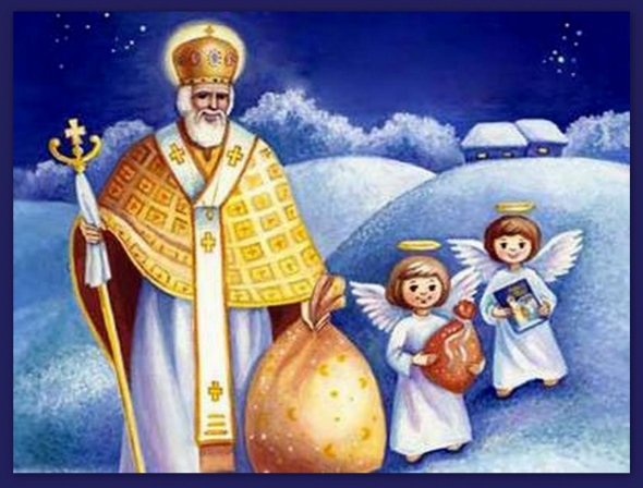 Святой Николай с ангелочками