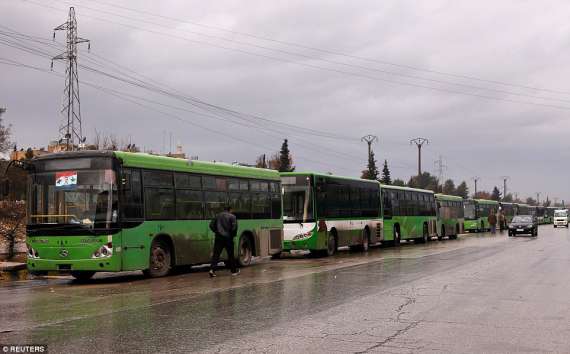 Автобусы ждут начала эвакуации