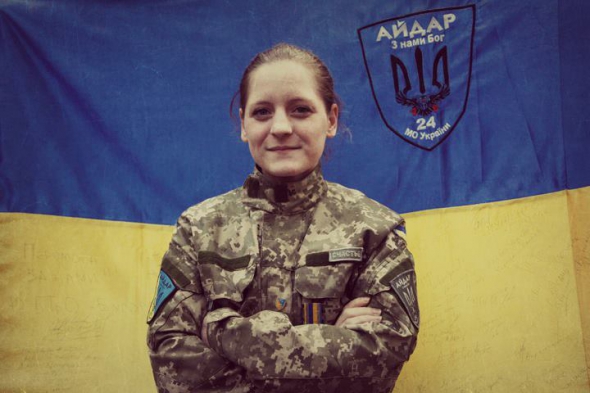 Боец батальона "Донбасс-Украина" россиянка Юлия Толопа