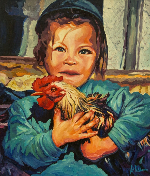 Картина Альберта Фельдмана "Малюк з півником"