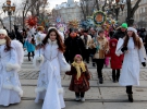Хода учасників традиційного ХІ Різдвяного фестивалю «Спалах Різдвяної звізди», Львів, 8 січня 2017