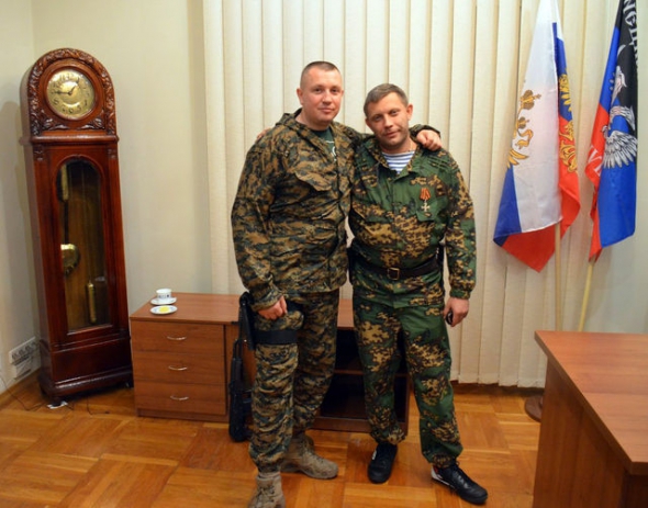 Евгений Жилин вместе со своим возможным убийцей Александром Захарченко 