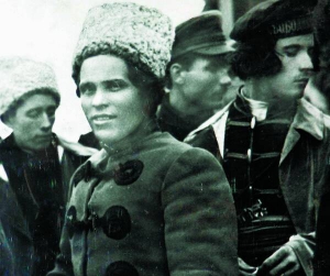 Отаман Нестор Махно 1919 року під час параду на честь перемоги над білогвардійцями
