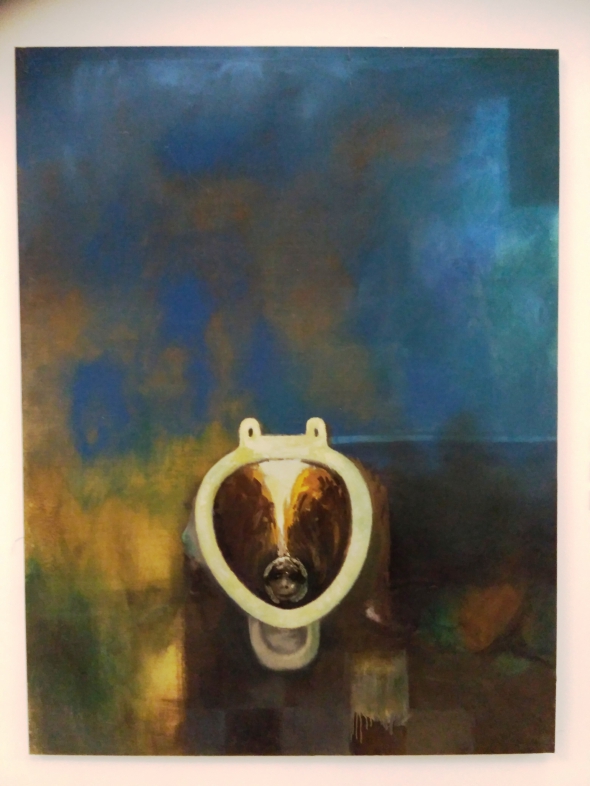 Картина "Автопортрет в туалете", 1992-93 г.