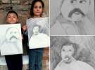 Діти намалювали незвичні портрети Кобзаря