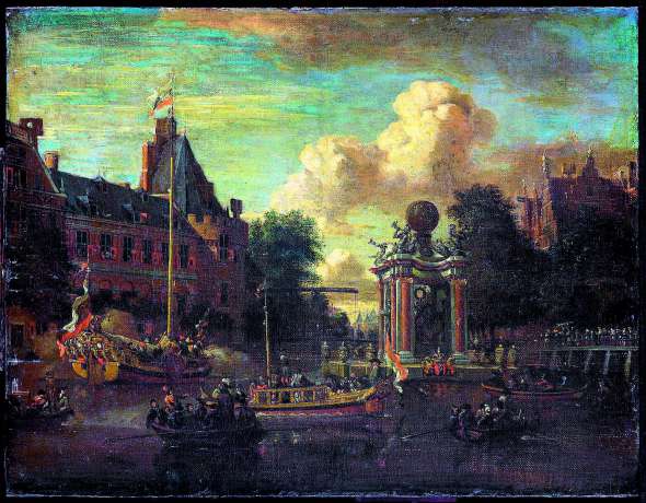 Абрагам Сторк. Прибуття "Великого Московського посольства" в Амстердам у серпні 1697 року