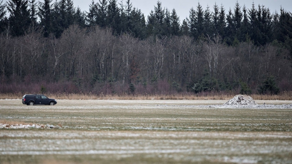 Місце близько данського міста Біркельсе, де були знайдені уламки військового літака часів Другої світової війни, 7 березня 2017 року