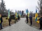 Жителі села Моринці на вшануванні пам'яті Тараса Шевченка