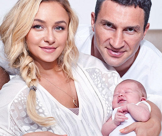 Хайден Панеттьєрі з чоловіком Володимиром Кличком і донькою